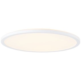 Tanida Ø42 Vit plafond från Brilliant - Den vita sk&auml;rmen har integrerad LED med en ljusstyrka p&aring; 2900lm som &auml;r dimbar med den medf&ouml;ljande fj&auml;rrkontrollen.