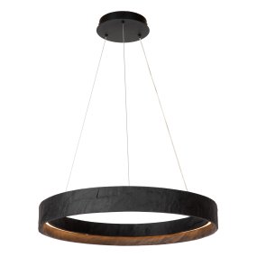 Adelante Ø60 Svart från Lucide - Adelante &auml;r en imponerande pendellampa som kombinerar betong och metall i en modern design.