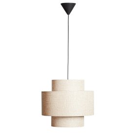 Hilma Ø40 Beige taklampa från Cottex - Den beige textilen bidrar med en varm och mjuk k&auml;nsla och g&ouml;r Hilma enkel att kombinera med olika f&auml;rger och material.