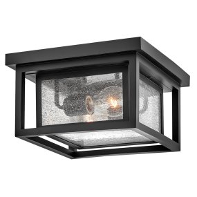 Republic 28cm Svart från Elstead Lighting - Armaturen &auml;r tillverkad i svart, v&auml;derbest&auml;ndigt kompositmaterial och behandlad f&ouml;r att motverka blekning, rost och korrosion.