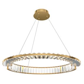 Krone Ø62 Mässing taklampa från Maytoni - Med sin gener&ouml;sa diameter p&aring; 62 cm blir den ett lyxigt blickf&aring;ng i hemmet och sprider ett varmt och st&auml;mningsfullt ljus.