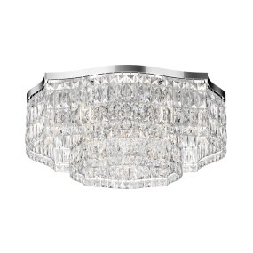 Dune Ø60 Krom kristall från Maytoni - De gnistrande prismorna f&aring;ngar ljuset och skapar en lyxig atmosf&auml;r i rummet.