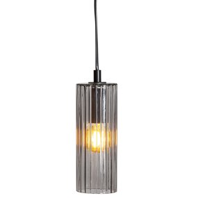 Kiera Ø7 Rökfärgad fönsterlampa från Cottex - Kiera &auml;r en stilren f&ouml;nsterlampa i r&ouml;kgr&aring;tt, ribbat glas som ger ett behagligt och st&auml;mningsfullt ljus.