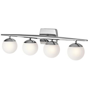 Jasper 82cm Polerad krom badrumslampa från Elstead Lighting - Ett utm&auml;rkt val f&ouml;r den som vill ge sitt hem en tidl&ouml;s och sofistikerad touch.
