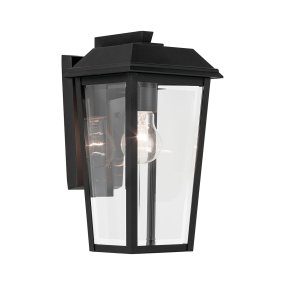 Mathus Svart utelampa från Elstead Lighting - Mathus &auml;r en stilren fasadlampa som kombinerar klassisk form med moderna detaljer.