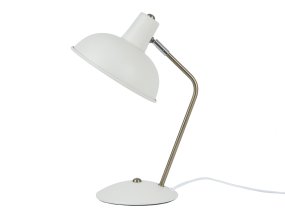 Hood 38cm Vit skrivbordslampa från Leitmotiv - Lampan passar utm&auml;rkt p&aring; skrivbordet eller nattduksbordet och blir b&aring;de en praktisk ljuspunkt och en snygg inredningsdetalj.