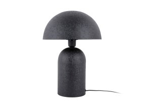 Boaz 43cm Svart från Leitmotiv - Boaz bordslampa i metall har en modern och stilren design med en trendig, svampformad silhuett.