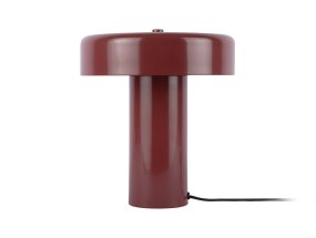 Riqueza Palo 26cm Vinröd bordslampa från Leitmotiv - Riqueza Palo &auml;r en stilren bordslampa av metall med blank finish i en vinr&ouml;d nyans.