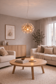 Lustro Ø40 Amber taklampa från By Rydéns - Lustro &auml;r en dekorativ och elegant pendel i kromad metall med flera ambertonade glaskupor i ett klusterformat.