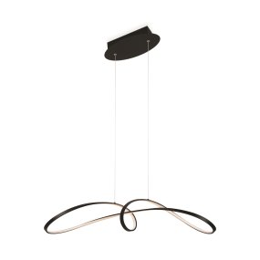 Curve 92cm Svart taklampa från Maytoni - Curve blir ett imponerande inslag i varje modern inredning och s&auml;tter tonen f&ouml;r ett stilrent och sofistikerat hem.