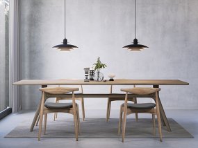 Primus I Ø43 Mörk denim/mässing taklampa från Belid - Primus &auml;r en av Belid's mest popul&auml;ra k&ouml;kspendlar.