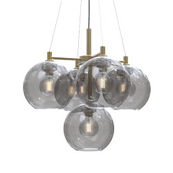 Gloria Ø68 Mässing från Belid - Gloria &auml;r ett vackert blickf&aring;ng och passar perfekt &ouml;ver ett matbord eller som en lyxig lampa i vardagsrummet.