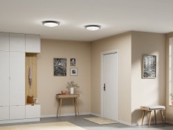 Cirklo Ø40 Betongstruktur från Belid - Cirklo &auml;r en diskret och stilren plafond som sm&auml;lter in i de flesta hem och inredningsstilar.