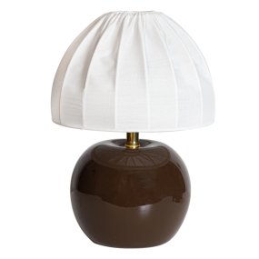 Peach 27cm Brun bordslampa från Cottex - Peach &auml;r en charmig bordslampa som kombinerar mjuka f&auml;rger med en lekfull form.