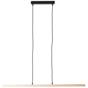 Arion 103cm Trä taklampa från Brilliant - Arion &auml;r en elegant och stilren pendel som med sina gener&ouml;sa m&aring;tt &ndash; 150 cm i h&ouml;jd och 103 cm i bredd &ndash; g&ouml;r sig s&auml;rskilt bra &ouml;ver matbordet.