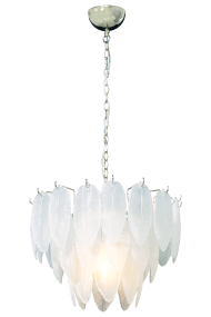 Adriana Ø43 Frostat glas taklampa från Aneta Lighting - Adriana blir b&aring;de en dekorativ och funktionell del av heminredningen som passar lika v&auml;l i matsalen som k&ouml;ket eller vardagsrummet.