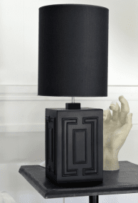 Stucco 48cm Mattsvart från Hallbergs - Stucco &auml;r en modern lampfot med stilren design.