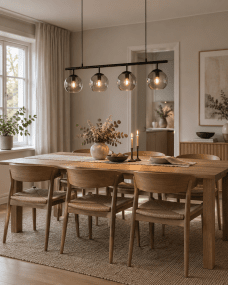 Globi 4 78cm Svart/Rökfärgad taklampa från Nordic Lighting - Globi blir ett dekorativt blickf&aring;ng som passar lika bra i moderna hem som i mer klassiska milj&ouml;er.