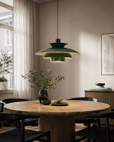 Stealth 2 Ø50 Grön taklampa från Nordic Lighting - Stealth &auml;r en klassisk takpendel med en stilren och tidl&ouml;s design.