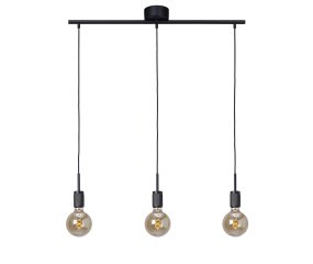 Rille 85cm Svart taklampa från Cottex - Kombinationen av rena linjer och diskreta detaljer g&ouml;r att den passar i m&aring;nga olika inredningsstilar.