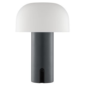 Mattis 20cm Grå från Brilliant - Mattis &auml;r en stilren och portabel bordslampa som kombinerar modern design med praktisk funktion.