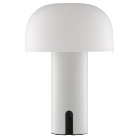Mattis 20cm Krämvit från Brilliant - Mattis &auml;r en stilren och portabel bordslampa som kombinerar modern design med praktisk funktion.
