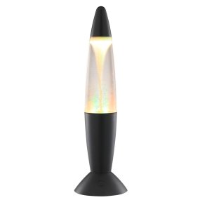 Stormlight 36cm Svart barnlampa från Brilliant - Stormlight &auml;r en dekorativ, b&auml;rbar bordslampa som kombinerar lavalampans klassiska retrodesign med en fascinerande tornadoeffekt.