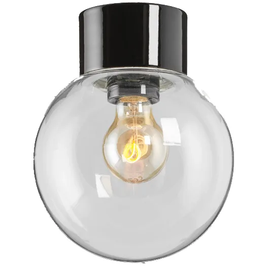 Ifö electric - Classic Glob Ø18 - Badrumslampa - Svart