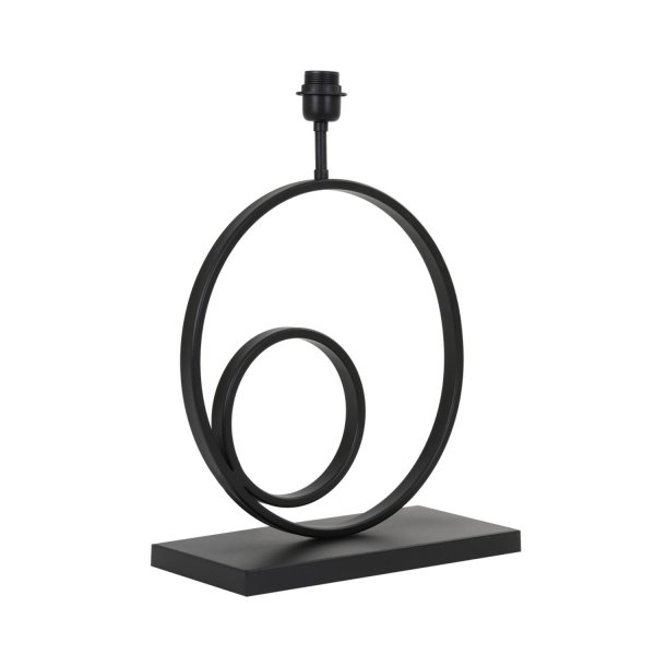 Omega 47cm Svart från Light & Living - Omega &auml;r en modern lampfot med industriella inslag av den mattsvarta metallen.