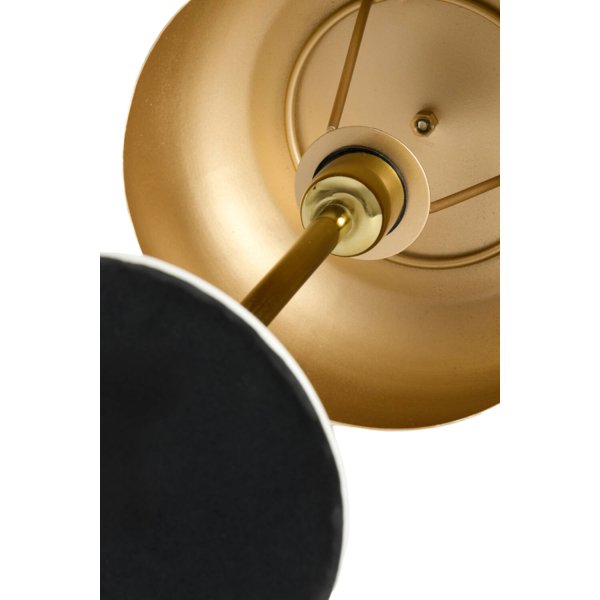 Surin 40cm Vinröd bordslampa från Light & Living - Surin &auml;r en stilfull bordslampa med en blank vinr&ouml;d sk&auml;rm och en fot i guld-finish.