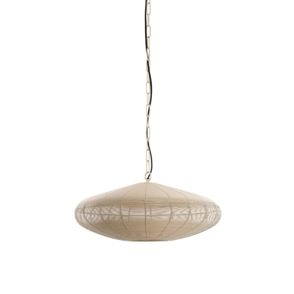 Bahoto Ø50 Krämvit taklampa från Light & Living - Bahoto har en rustik och stilren design med en sk&auml;rm av metall i en matt kr&auml;mvit f&auml;rg.