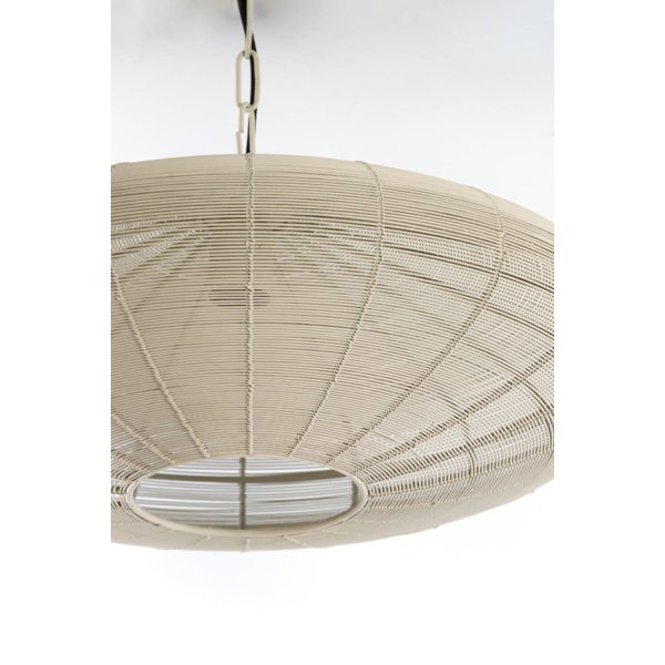 Bahoto Ø50 Krämvit taklampa från Light & Living - Bahoto har en rustik och stilren design med en sk&auml;rm av metall i en matt kr&auml;mvit f&auml;rg.
