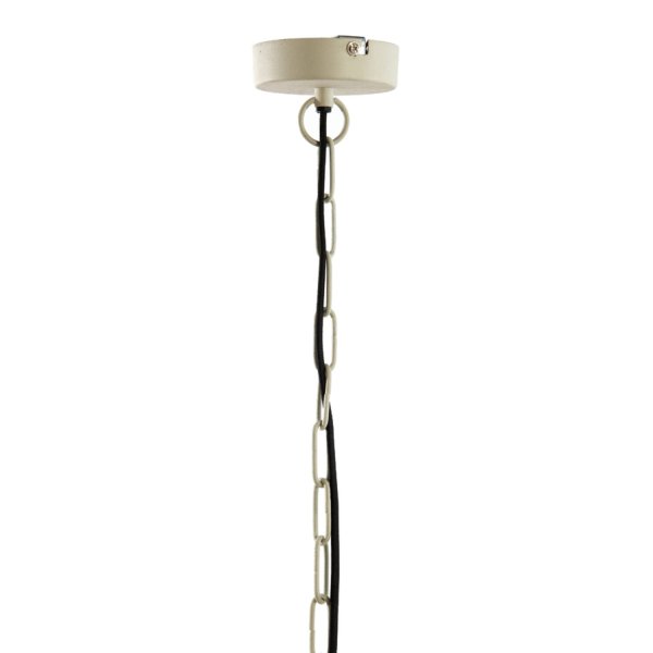 Bahoto Ø50 Krämvit taklampa från Light & Living - Bahoto har en rustik och stilren design med en sk&auml;rm av metall i en matt kr&auml;mvit f&auml;rg.