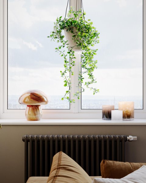 Mira Mushroom 30cm Natur bordslampa från By Rydéns - Lampan &auml;r inte bara en funktionell ljusk&auml;lla utan ocks&aring; en konstn&auml;rlig detalj som lyfter fram din inredning med sin naturinspirerade design och handgjorda kvalitet.