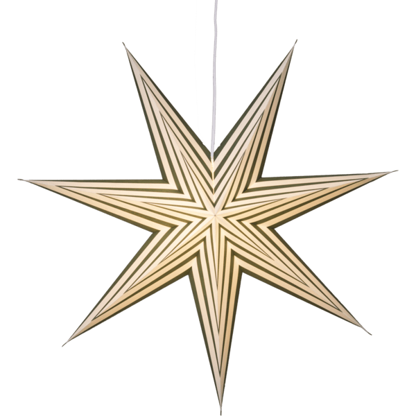 Star Trading - Stripe Ø60 - Adventsstjärna - Grön | Julbelysning - Adventsstjärnor | Lampspecialisterna