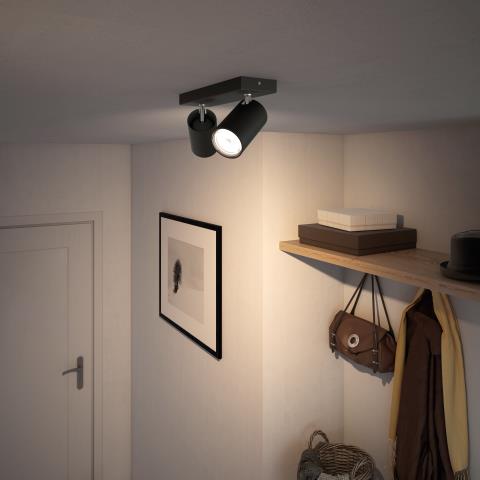 Kosipo 2 Svart spotlight från Philips - 