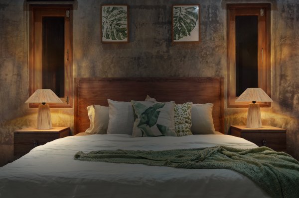 Bamboo Paper Hut 40cm Natur bordslampa från Ledvance - Placera f&ouml;rslagsvis i vardagsrummet, p&aring; byr&aring;n i hallen eller i f&ouml;nstret i k&ouml;ket.