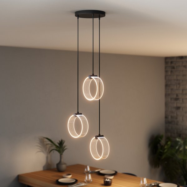 Circle PL Ø30 Svart taklampa från Osram - I f&ouml;rsta steget lyser lampan i ett varmvitt ljus p&aring; 3000K, i andra steget lyser den i ett kallvit ljus p&aring; 4200K och i tredje lyser den i 6500K (dagsljus).