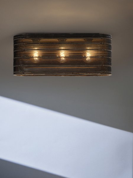Cardboard Oval 60cm Brun plafond från Ledvance - Cardboard &auml;r en simpel plafond med h&aring;llbar design.
