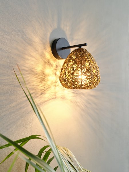 Paper Drop 20cm Natur vägglampa från Ledvance - Paper Drop &auml;r en vacker v&auml;gglampa med bohemisk design.