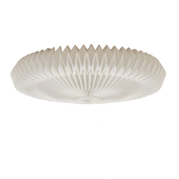 Pompom Ø57 Vit plafond från CO Bankeryd - Pompom av papper &auml;r en subtil plafond trots sin vackra veckade konstruktion.