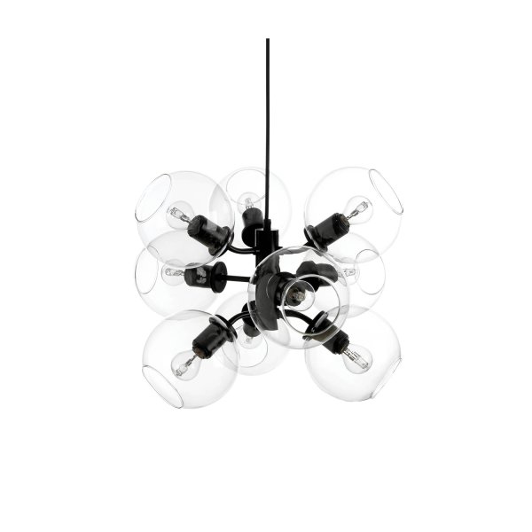 Tage 50 Ø45 Svart taklampa från CO Bankeryd - Lampan passar att h&auml;ngas h&ouml;gre upp i vardagsrumstaket, i ett sovrum f&ouml;r ett mjukt allm&auml;nljus, eller &ouml;ver ett matbord d&auml;r den tar f&ouml;r sig och blir ett uttrycksfullt blickf&aring;ng.