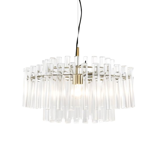 Lancaster Ø54 Mässing/transparent taklampa från Lampan - En lampa som kombinerar elegans och enkelhet p&aring; ett harmoniskt s&auml;tt &ndash; och som lyfter inredningen med sitt subtila sken och tidl&ouml;sa charm.