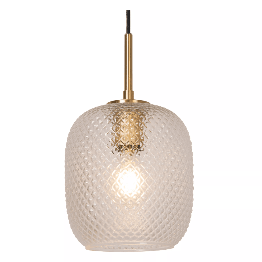 Alicent Ø18 Guld taklampa från Lucide - I kombination med detaljerna i matt guld bidrar den med en elegans.