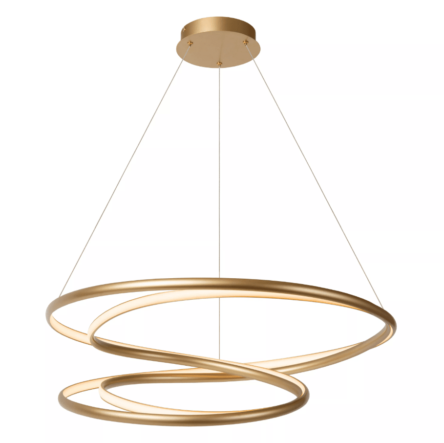 Lucide - Sardana Ø80 - Taklampa - Matt guld