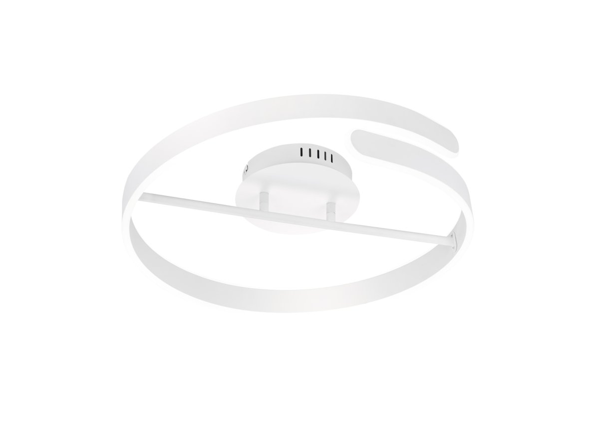 Parma Ø50 Vit plafond från Trio Lighting - Parma &auml;r en stilren takplafond som sprider ett mjukt, indirekt ljus och skapar en varm och inbjudande atmosf&auml;r i ditt hem.
