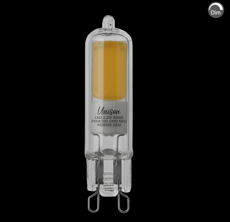 LED G9 2,2W 3000K dimbar från Unison - 