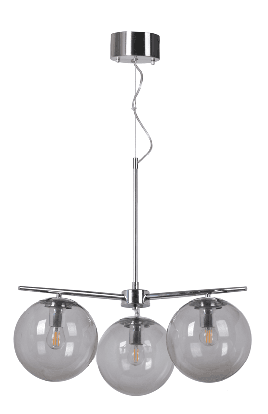Zoom bild av Sixten Ø60 Krom taklampa från K-fab - Denna lampa passar perfekt &ouml;ver matbordet eller i vardagsrummet d&auml;r den kan bli ett elegant blickf&aring;ng.