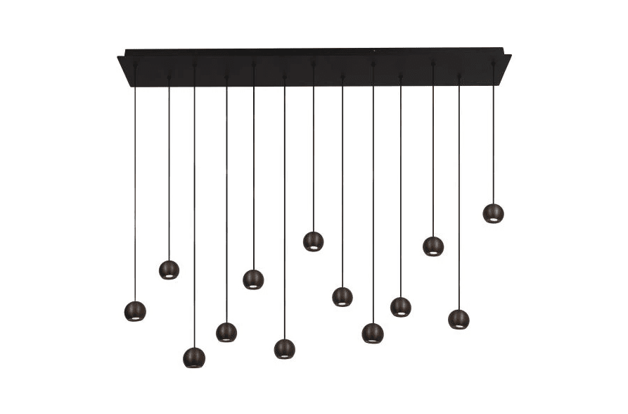 Lucide - Montana 130cm - Taklampa - Brun