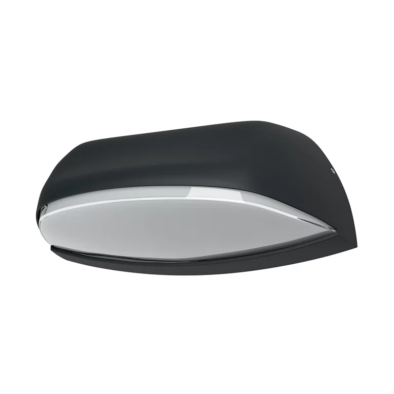 Wide Mörkgrå utelampa från Osram - Tillverkad av pressgjuten aluminium och med IP44-klassning, &auml;r denna lampa b&aring;de h&aring;llbar och skyddad mot v&auml;der och vind, vilket g&ouml;r den idealisk f&ouml;r utomhusbruk.
